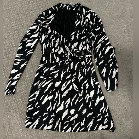 Mango Patterned Tie Dress - Picture 3 of 5